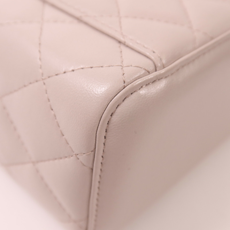 CHANEL 羊皮皮革Gold Ball Vanity Case金扣鏈帶肩背袋-14