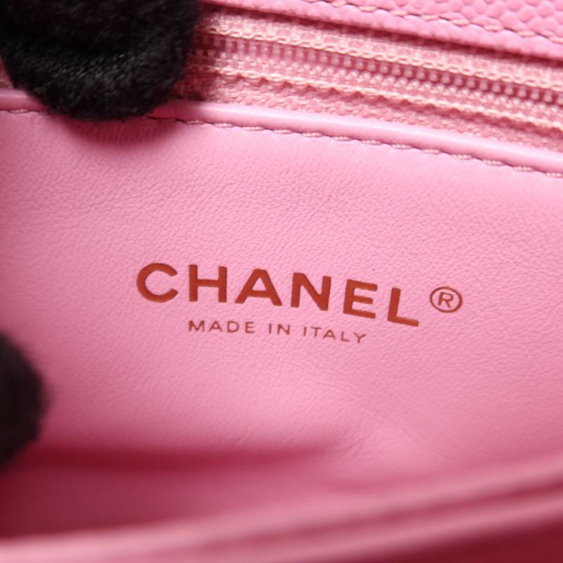 CHANEL 牛皮皮革Co Co Handle金扣鏈帶手挽肩背兩用袋-5