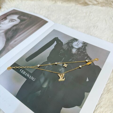 LV logo滿鑽手鏈