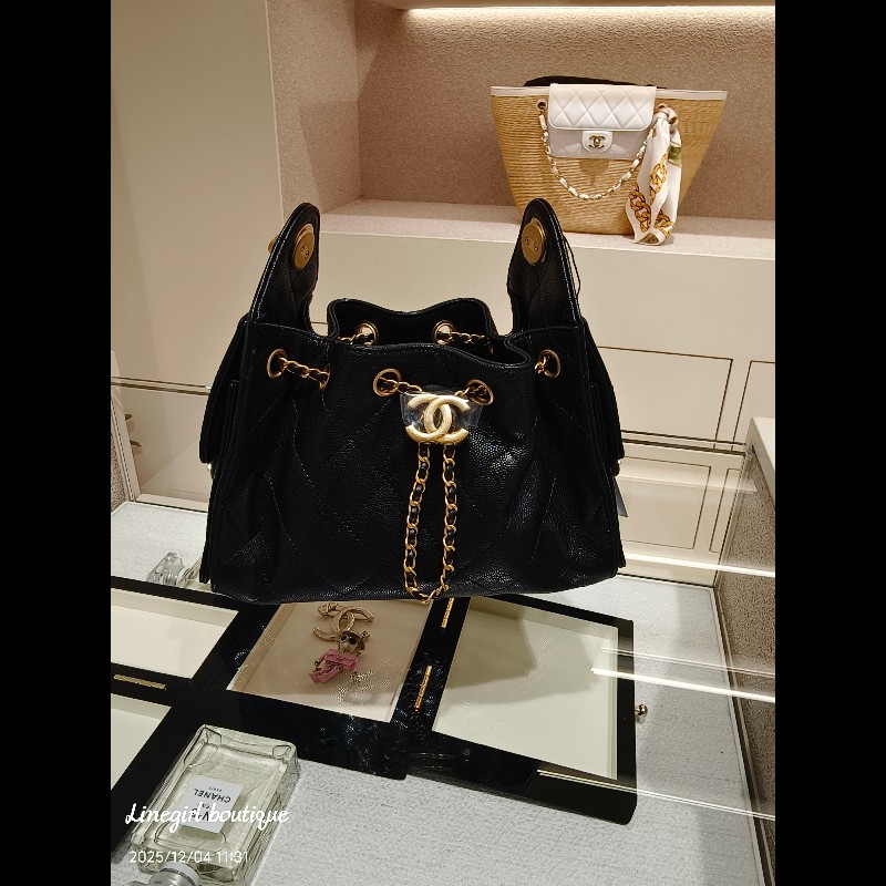 Chanel 26C mini 25bag 黑金荔枝 預購 領券現折6888-4