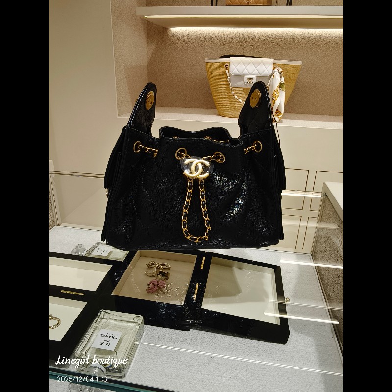 Chanel 26C mini 25bag 黑金荔枝 預購 領券現折6888-6