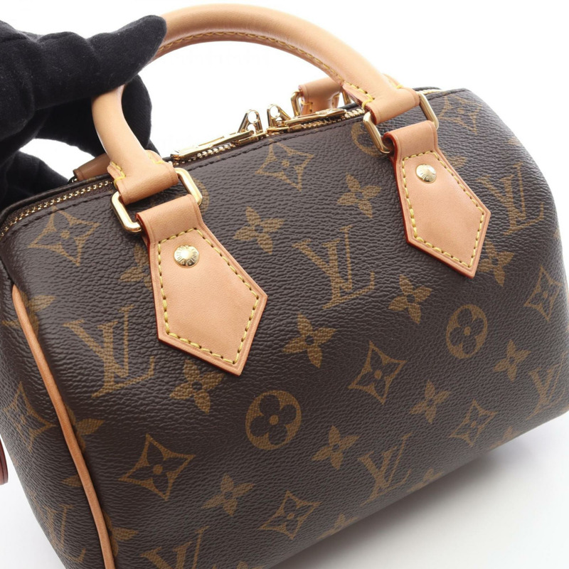 路易威登 Speedy Bandouliere 20 手提包，塗層帆布和皮革，Monogram 圖案，女士，棕色，M46234-6
