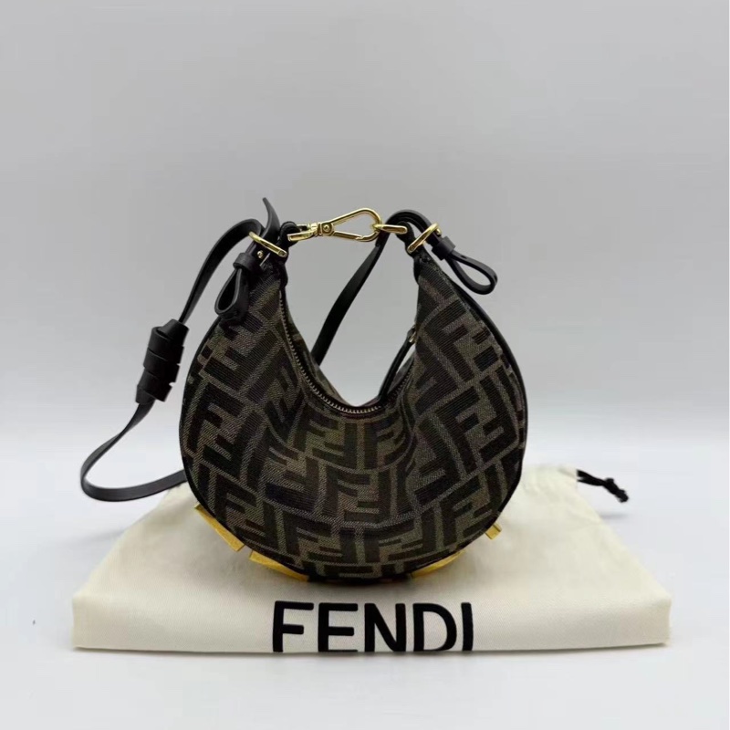 Fendi 彎月包 碗豆包 graphy 小號#老花-3