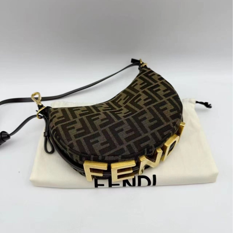 Fendi 彎月包 碗豆包 graphy 小號#老花-6