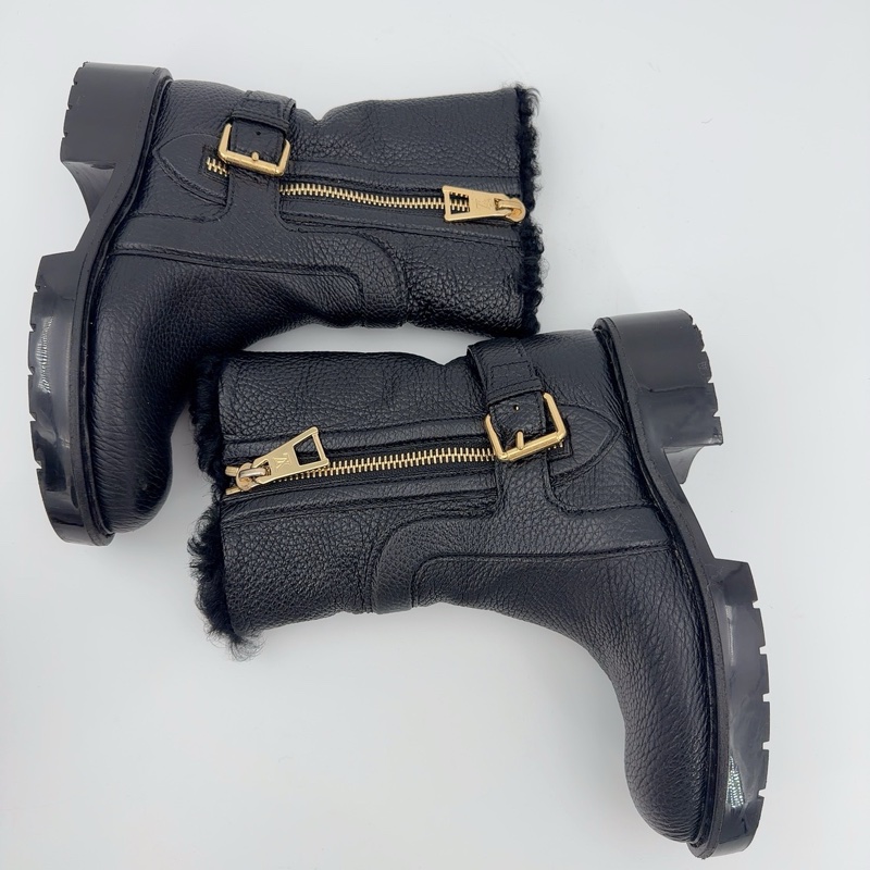 98新 LouisVuitton路易威登 加絨靴子 36碼 附件：無-5