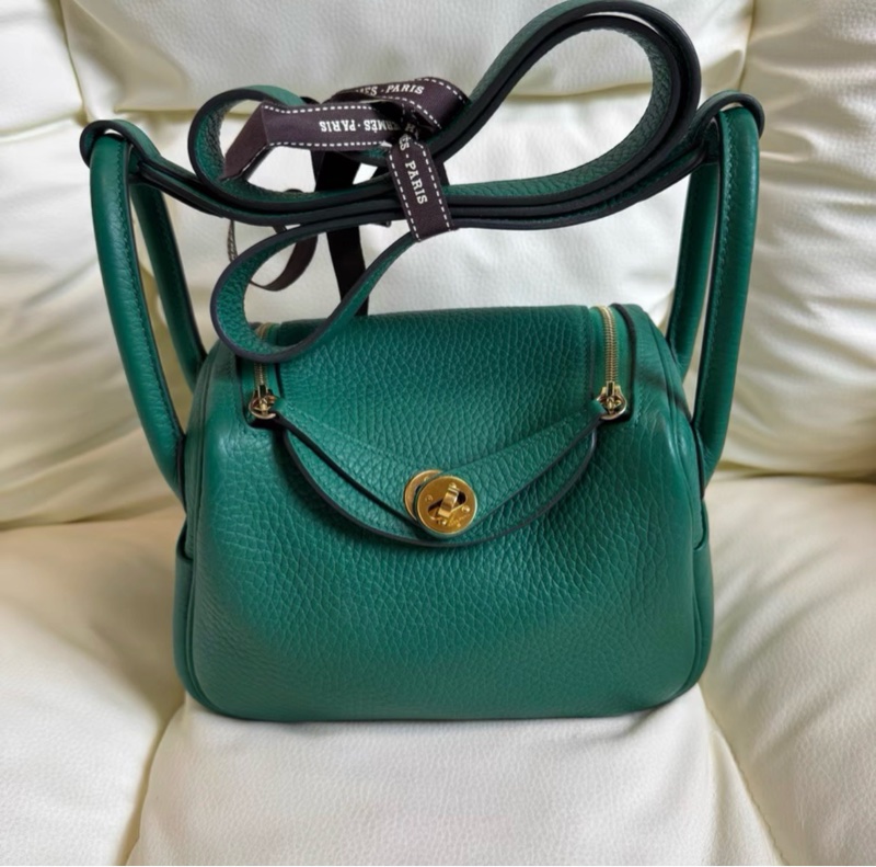 二代 W刻 hermes mini Lindy 漫畫綠色-0