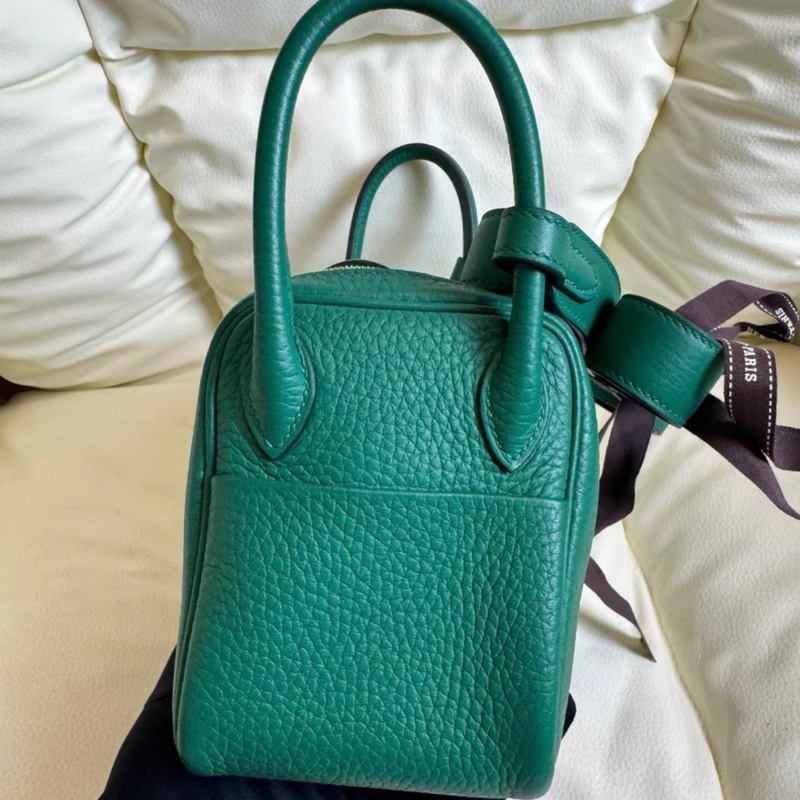 二代 W刻 hermes mini Lindy 漫畫綠色-3