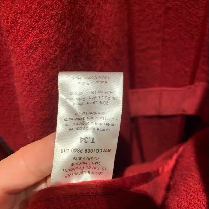 LANVIN羊绒大衣34碼-4