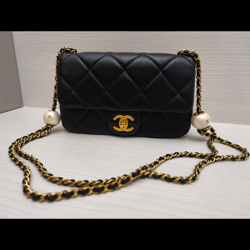 Chanel 24S Flagbag 珍珠方胖子-0