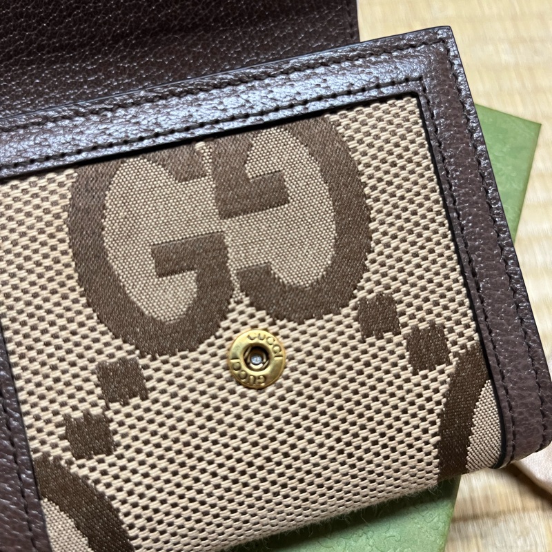 Gucci  Diana 竹節 短夾 皮夾 大G-3