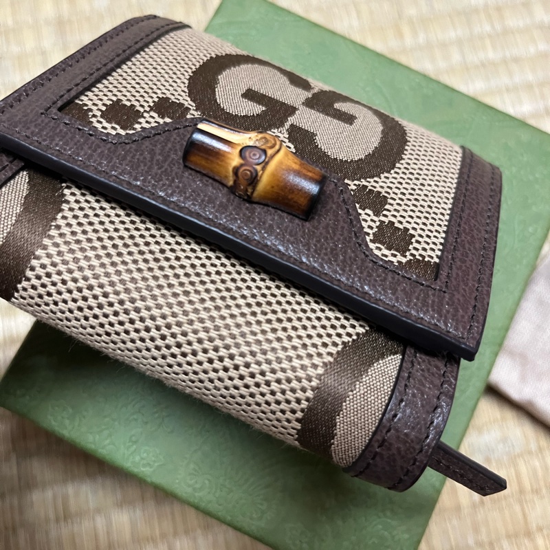 Gucci  Diana 竹節 短夾 皮夾 大G-7