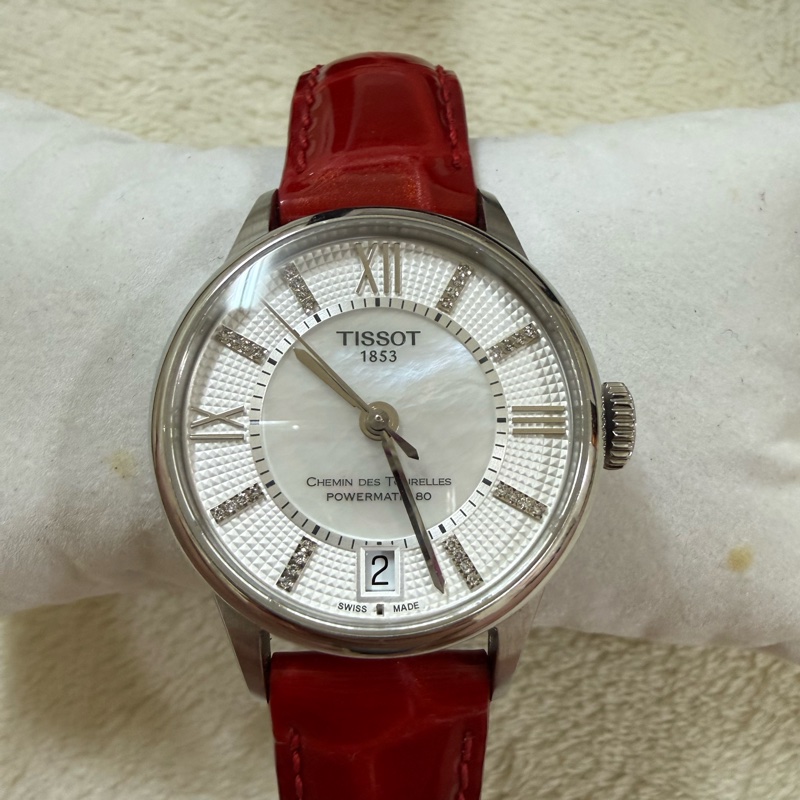 TISSOT女用鑽款機械錶-5