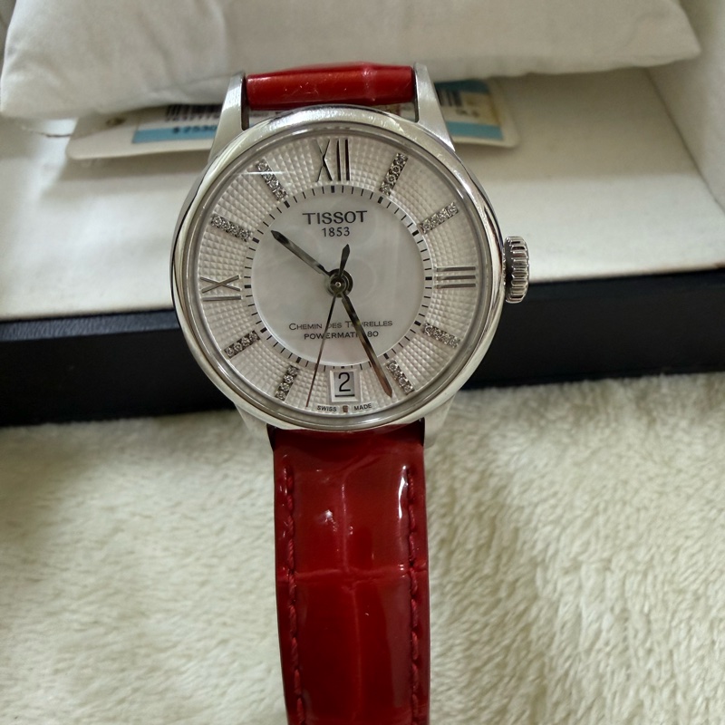 TISSOT女用鑽款機械錶-8