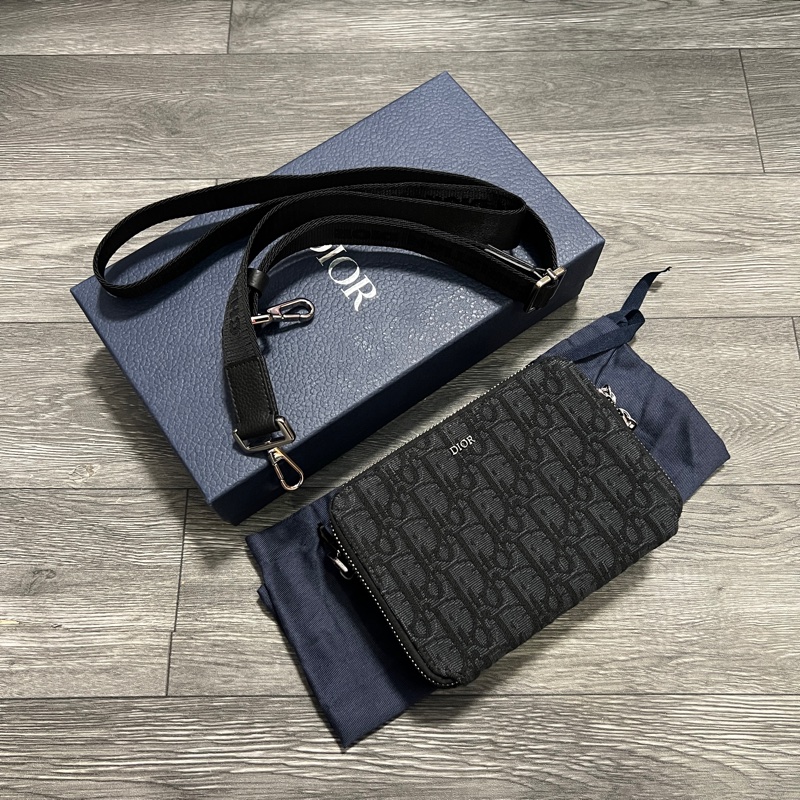 Dior oblique 相機包 黑色-4