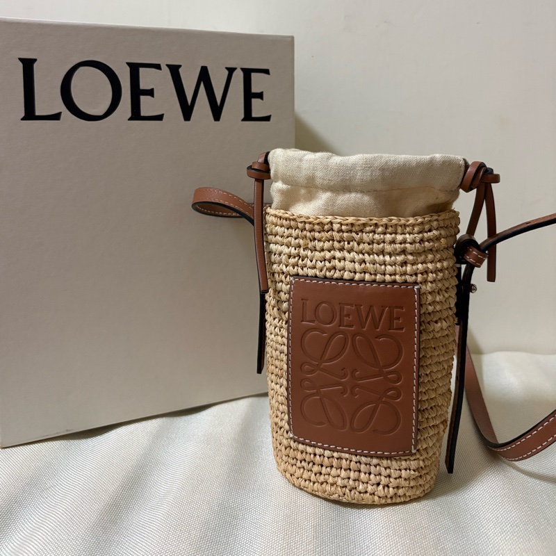 Loewe編織斜背包-5