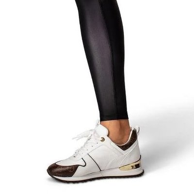 Louis Vuitton -白色拚原花Run Away 運動鞋╻35.5-1