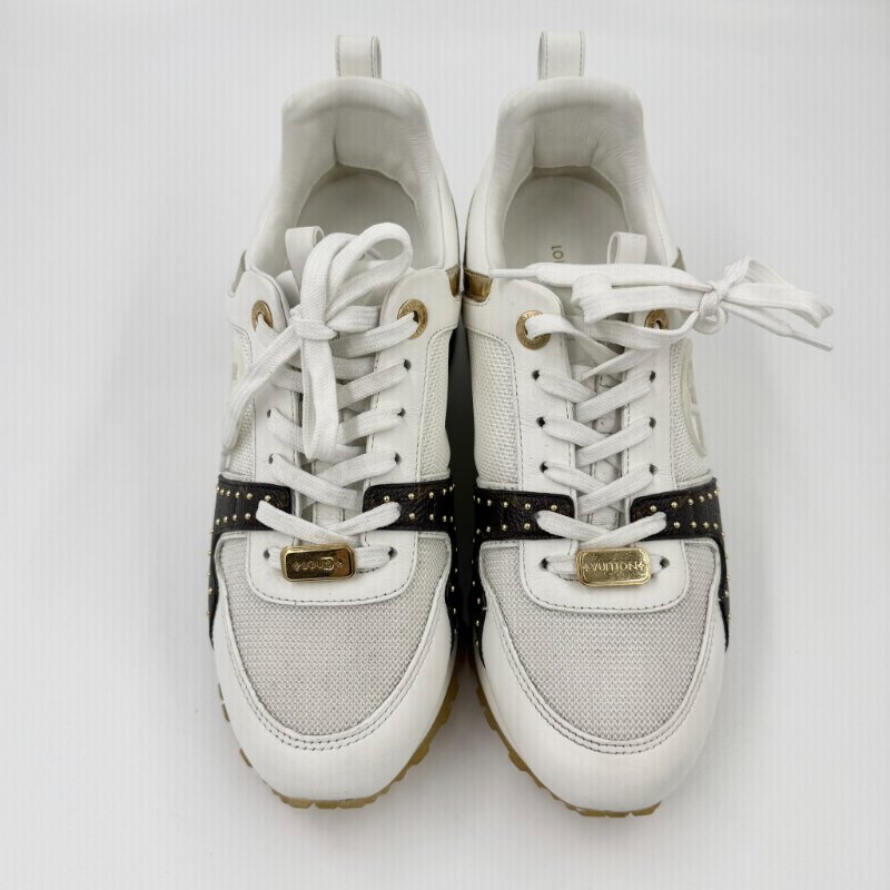 Louis Vuitton -白色拚原花Run Away 運動鞋╻35.5-2