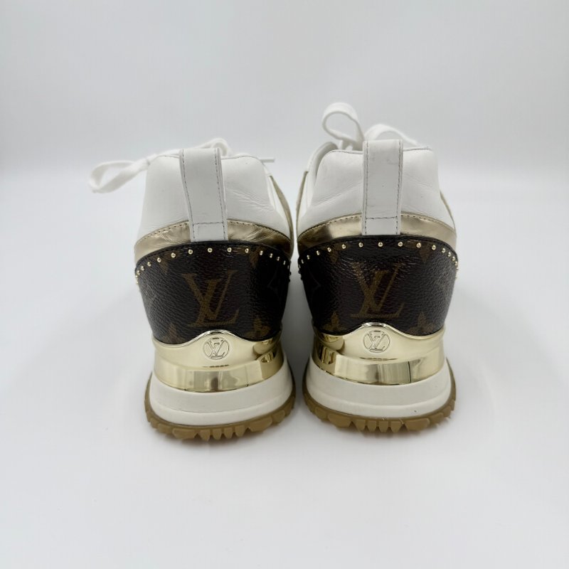 Louis Vuitton -白色拚原花Run Away 運動鞋╻35.5-4