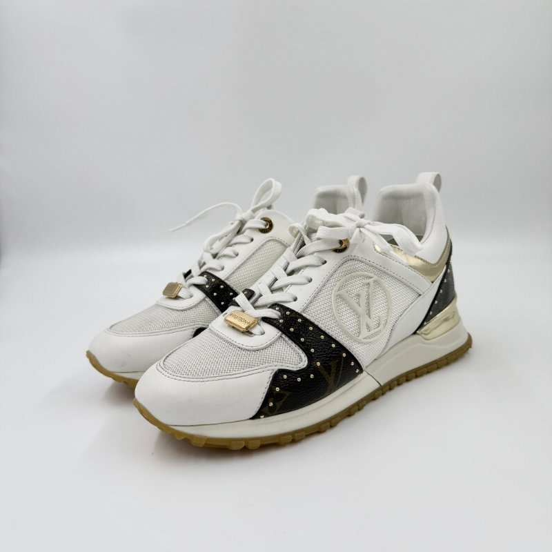 Louis Vuitton -白色拚原花Run Away 運動鞋╻35.5-5
