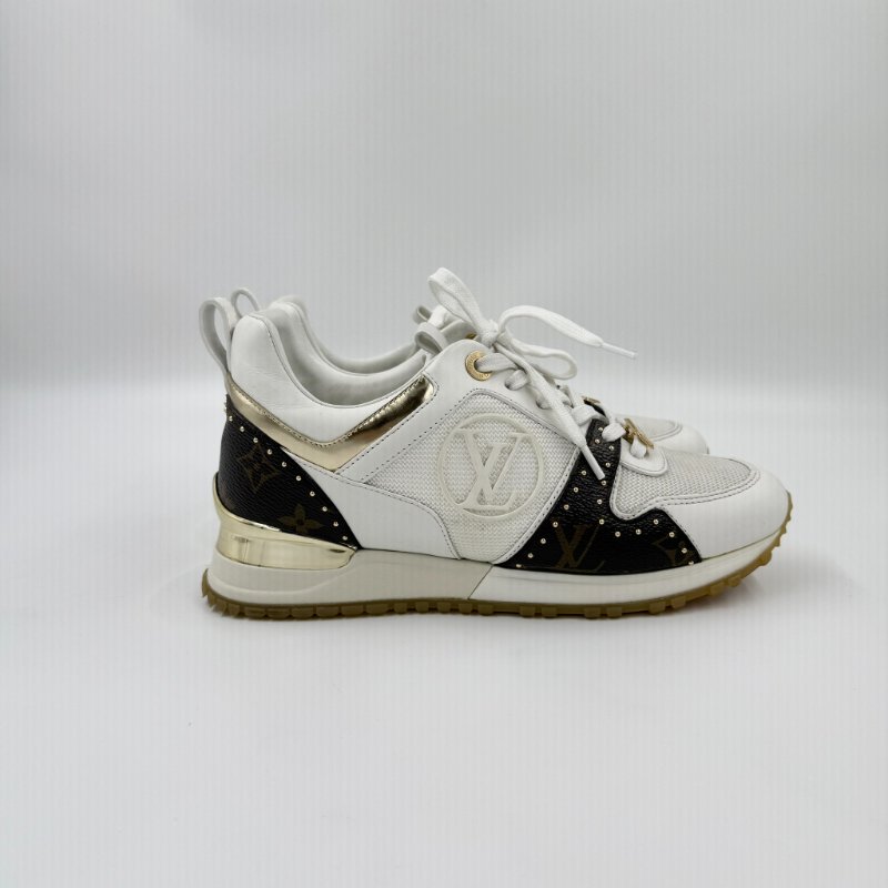 Louis Vuitton -白色拚原花Run Away 運動鞋╻35.5-8