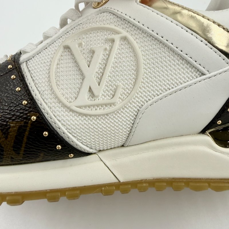 Louis Vuitton -白色拚原花Run Away 運動鞋╻35.5-10