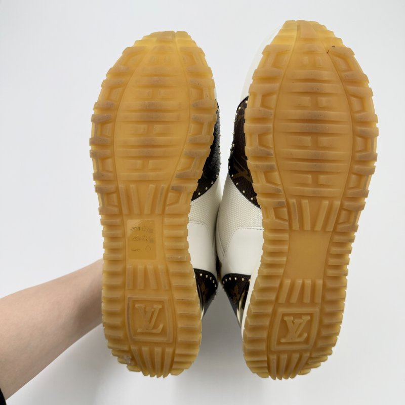 Louis Vuitton -白色拚原花Run Away 運動鞋╻35.5-16