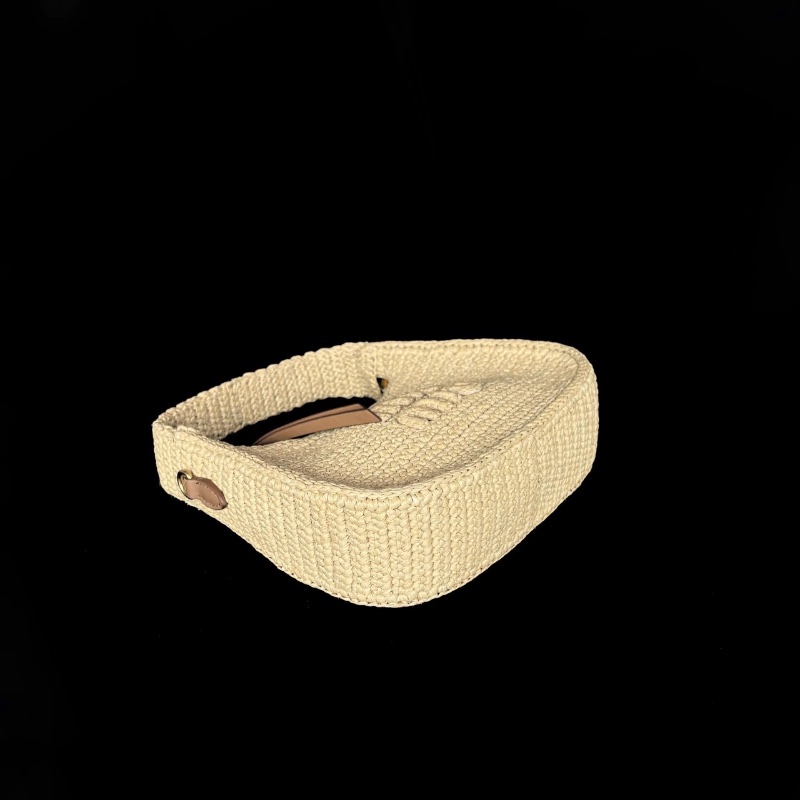 miumiu 限量 Wander hobo 草編月牙包19*13 98新配件塵袋-4