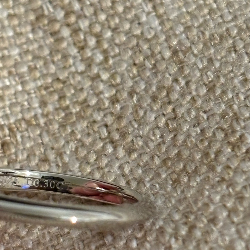 Tiffany 六爪鑽 9新 0.30ct-6