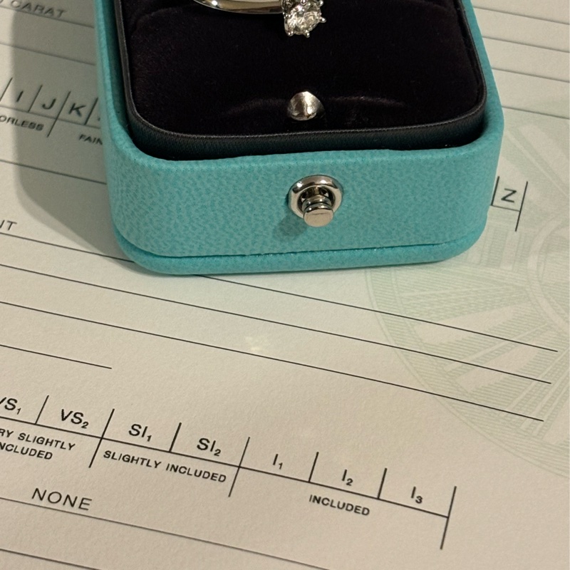 Tiffany 六爪鑽 9新 0.30ct-8