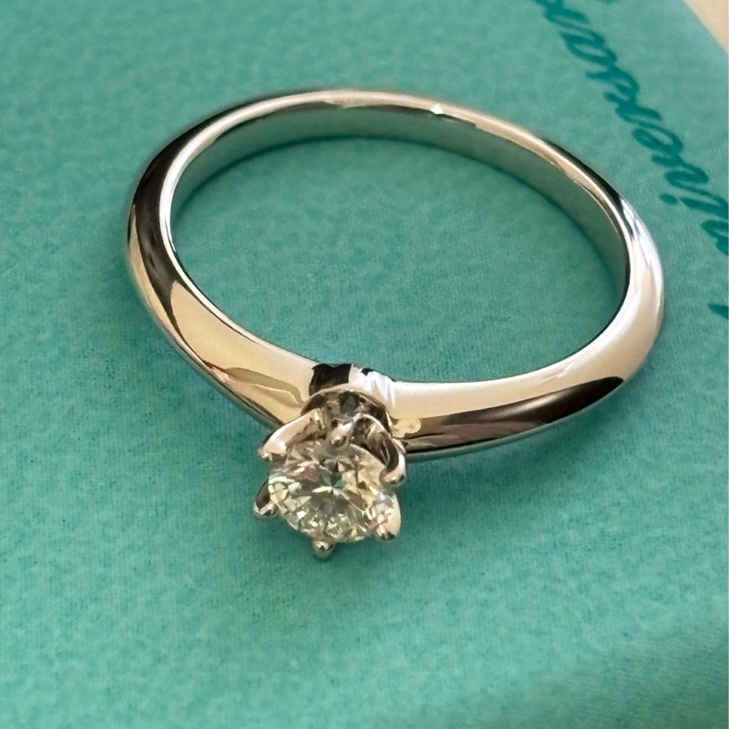 Tiffany 六爪鑽 9新 0.30ct-11