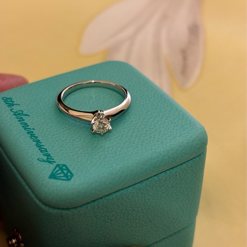 Tiffany 六爪鑽 9新 0.30ct-15