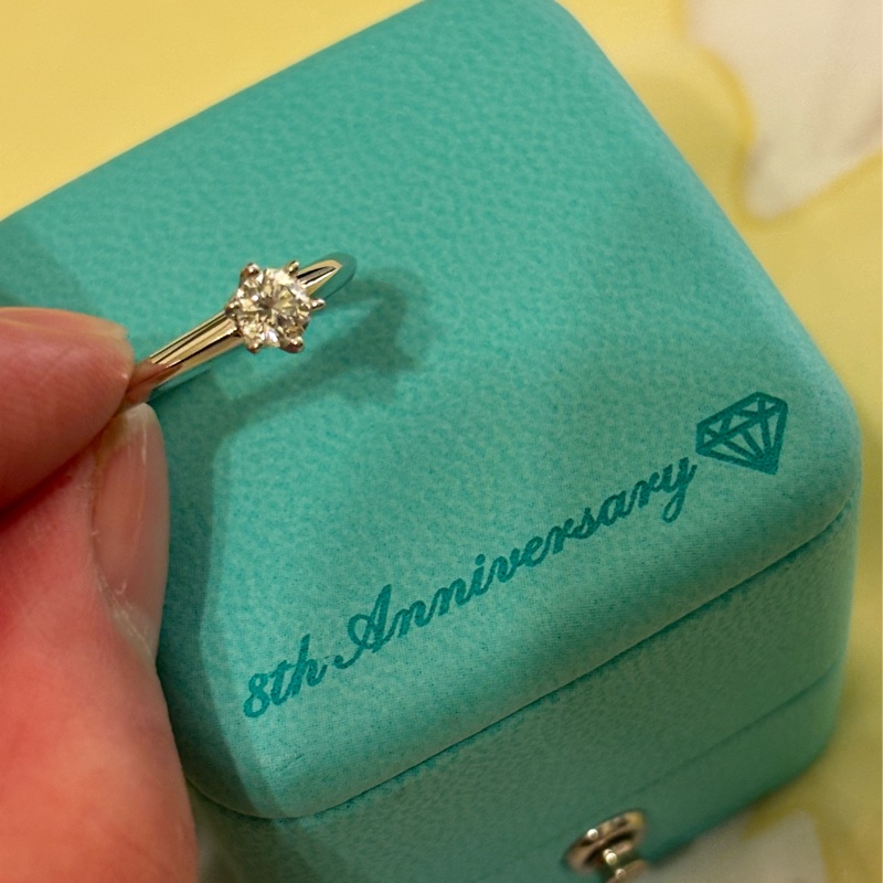 Tiffany 六爪鑽 9新 0.30ct-18