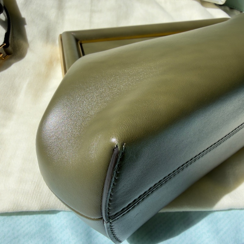 Fendi First bag 芬迪軍綠色/森林綠 手拿包/肩背包-7