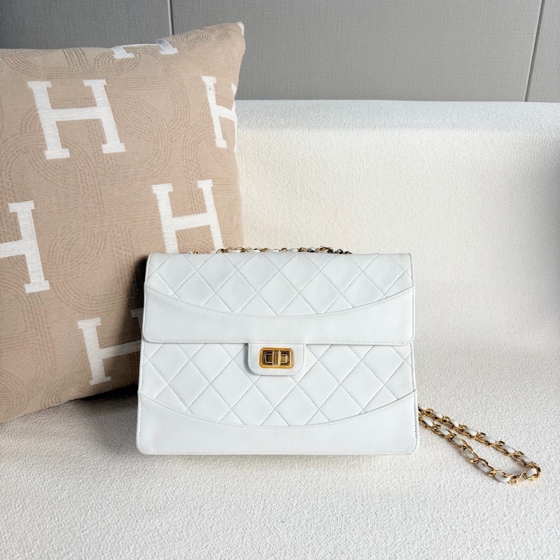 Chanel白金菱格紋鏈條牛皮25.5*19*8 98新配件塵袋-6