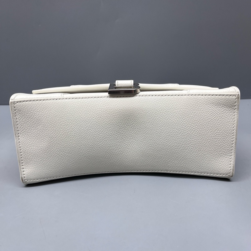Balenciaga 97新 白色荔枝紋沙漏包 S碼-2