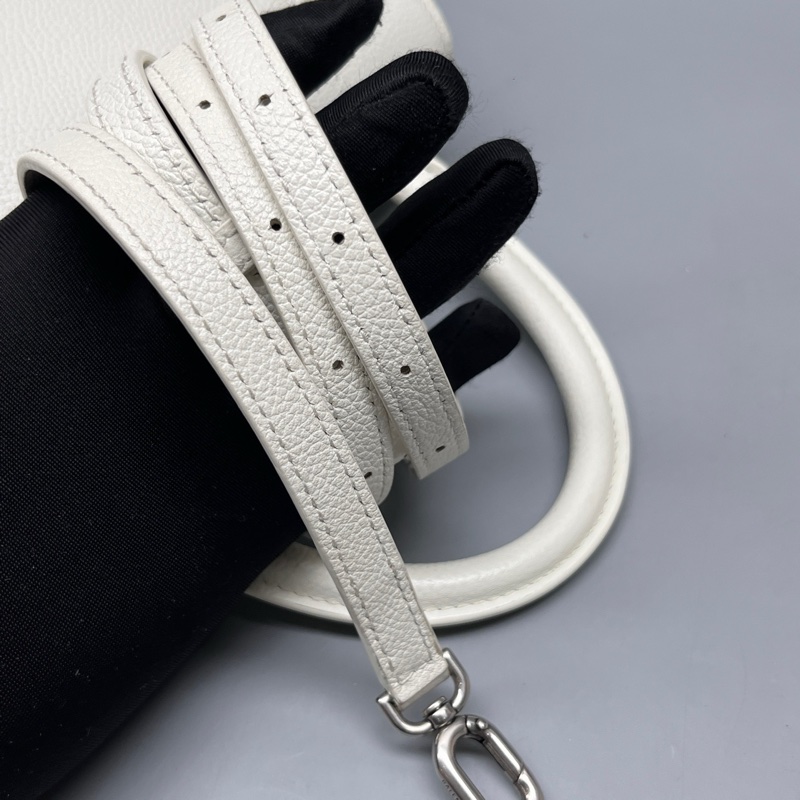 Balenciaga 97新 白色荔枝紋沙漏包 S碼-3