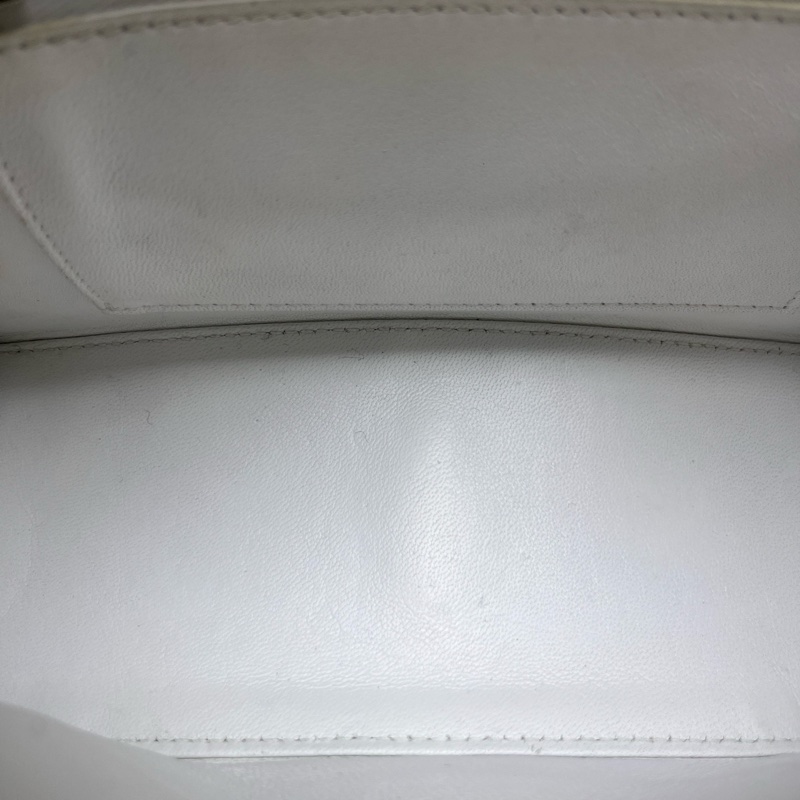 Balenciaga 97新 白色荔枝紋沙漏包 S碼-8