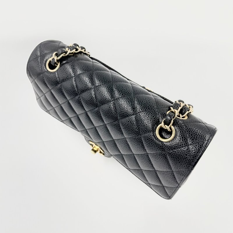 CHANEL - 黑色荔枝皮菱格金釦CF COCO ╻25cm-9