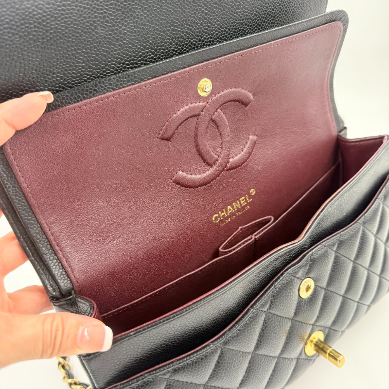 CHANEL - 黑色荔枝皮菱格金釦CF COCO ╻25cm-16