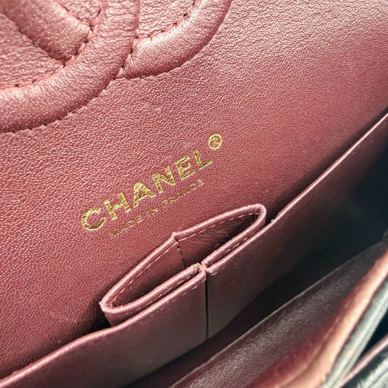CHANEL - 黑色荔枝皮菱格金釦CF COCO ╻25cm-17