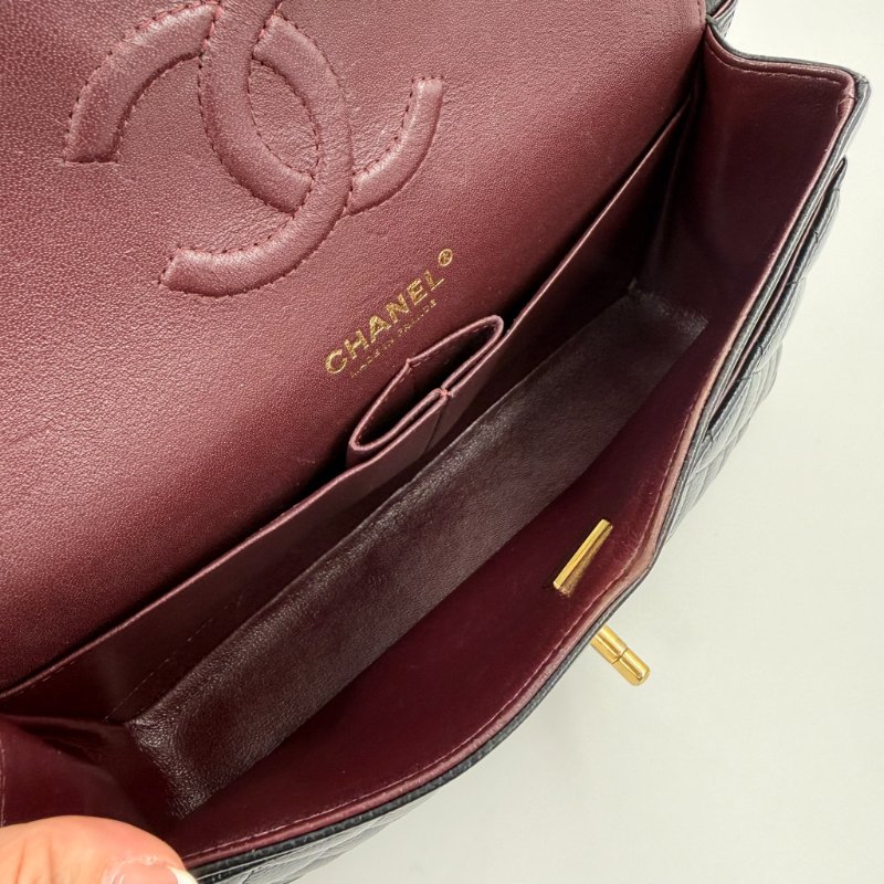 CHANEL - 黑色荔枝皮菱格金釦CF COCO ╻25cm-18