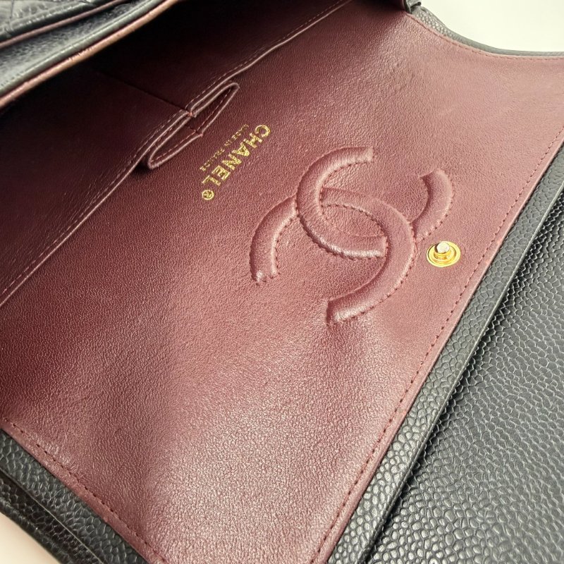 CHANEL - 黑色荔枝皮菱格金釦CF COCO ╻25cm-19