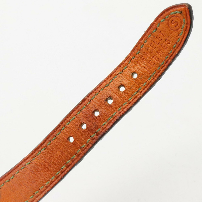 愛馬仕 Kelly 女士腕錶，鍍金款，皮革錶帶，金色，KE1.201-12