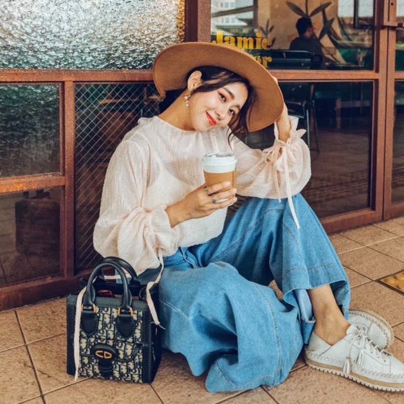 Dior 經典藍金老花mini tote琴譜笑臉包 20*19*10 98新配件塵袋肩帶-1