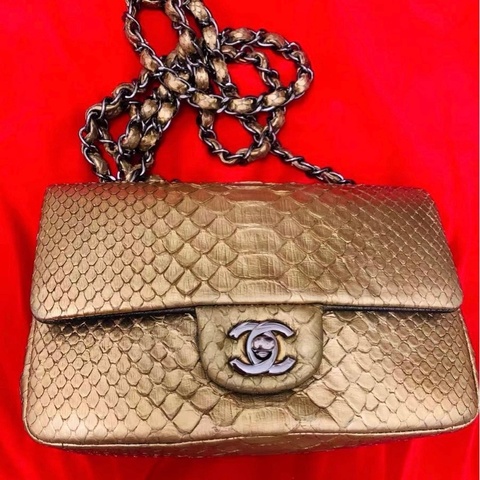 Chanel蛇皮包