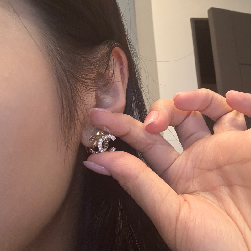 香奈兒25B 雙C耳環-4