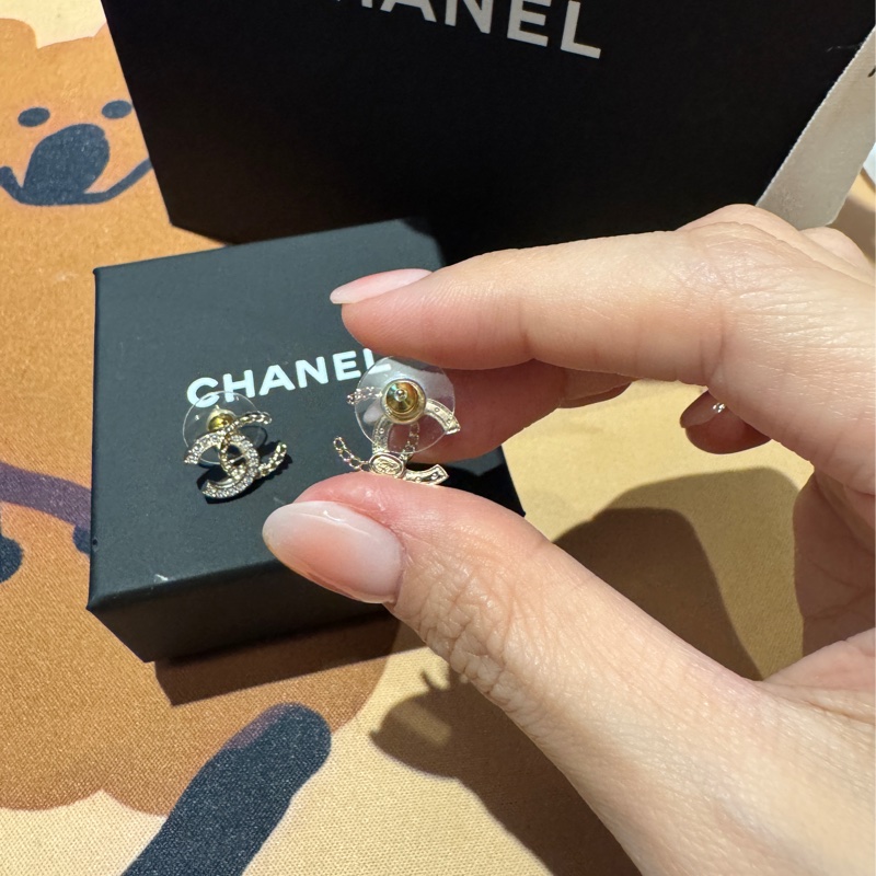 香奈兒25B 雙C耳環-6