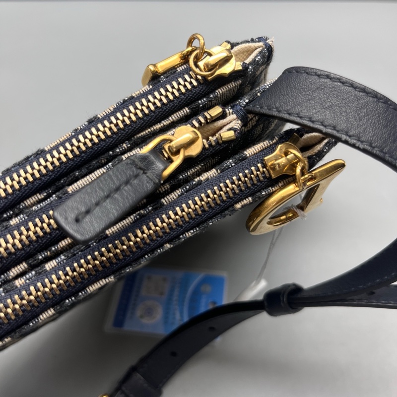 Dior 98新 老花刺繡馬鞍包 尺寸20*17-6