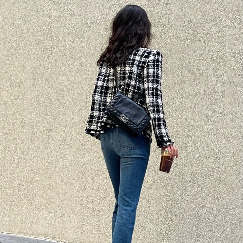 香奈兒Chanel boy 28 包況好柔軟耐用黑銀 復古銀釦 boy Chanel-8