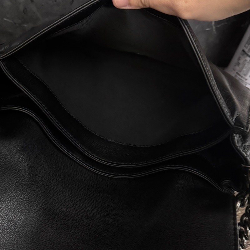 香奈兒Chanel boy 28 包況好柔軟耐用黑銀 復古銀釦 boy Chanel-23